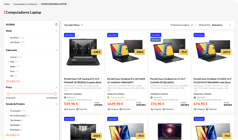 Product list