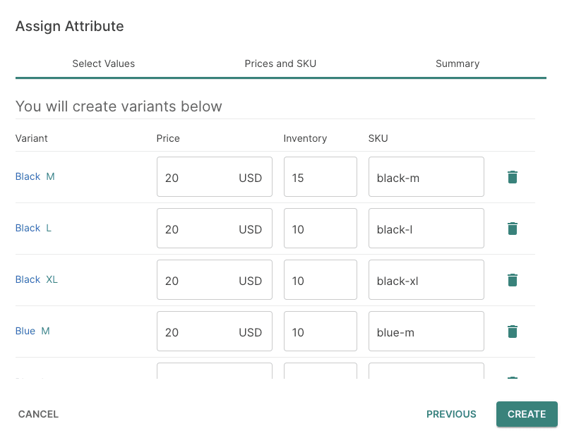 Attributes