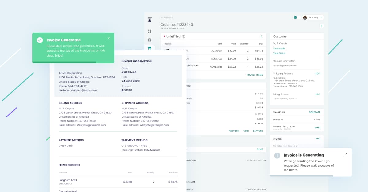 Invoice tool